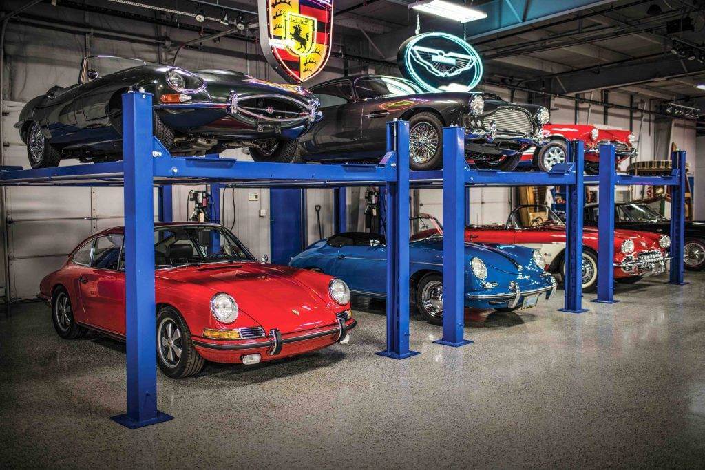Classic Cars in Garage Ready for Transport | National Transport Services