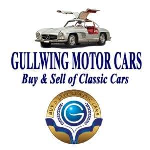 classic car dealership: Gullwing Motor Cars logo