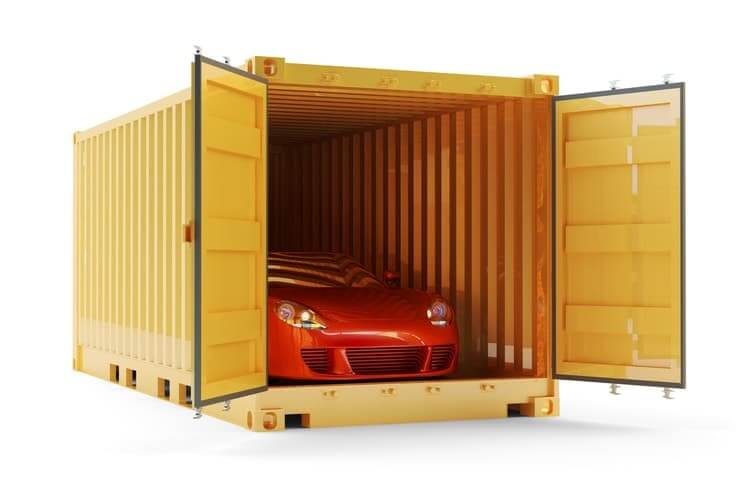 Luxury Car in Shipping Container | National Transport Services
